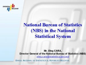 National Bureau of Statistics NBS in the National