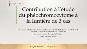 Contribution ltude du phochromocytome la lumire de 3