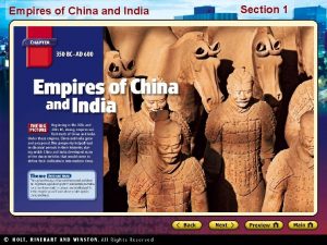 Empires of China and India Section 1 Empires