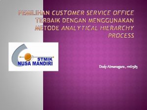 Dody Atmanegara 11161583 BCA secara resmi berdiri pada