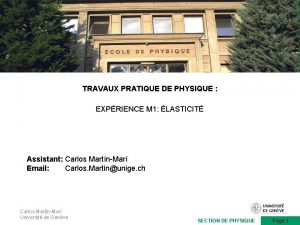 TRAVAUX PRATIQUES DE PHYSIQUE FACULT DES SCIENCES TRAVAUX