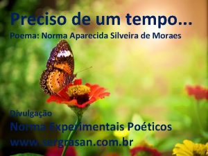 Preciso de um tempo Poema Norma Aparecida Silveira