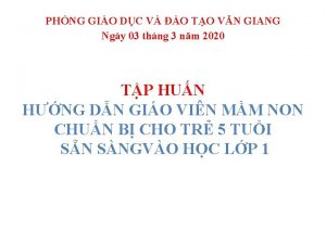 PHNG GIO DC V O TO VN GIANG