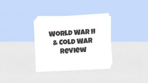 World War II Cold War Review a weapon