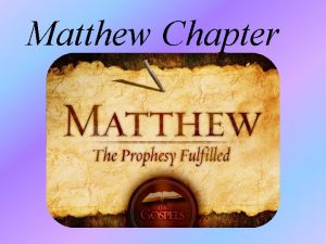 Matthew Chapter 14 Matthew Chapter 14 verses 1