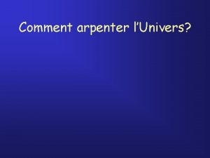 Comment arpenter lUnivers Lexplosion de la sphre des