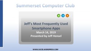 Jeffs Most Frequently Used Smartphone Apps March 14