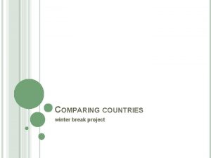 COMPARING COUNTRIES winter break project PALESTINE Palestine is