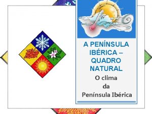 A PENNSULA IBRICA QUADRO NATURAL O clima da