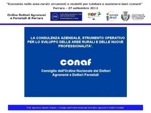 LA CONSULENZA AZIENDALE STRUMENTO OPERATIVO PER LO SVILUPPO