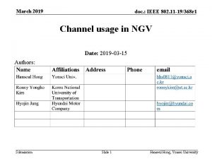 March 2019 doc IEEE 802 11 19368 r