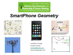Smart Phone Geometry Jonathan Choate Groton School jchoategroton