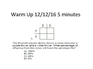 Warm Up 121216 5 minutes Answer 1100 Today