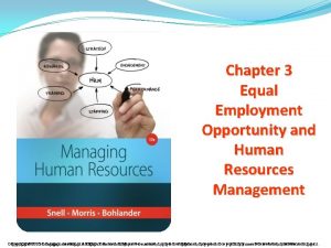 Chapter 3 Equal Employment Opportunity and Human Resources