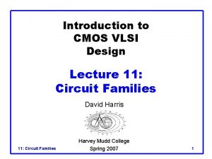 Introduction to CMOS VLSI Design Lecture 11 Circuit