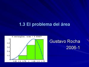 1 3 El problema del rea Gustavo Rocha