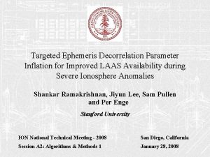 Targeted Ephemeris Decorrelation Parameter Inflation for Improved LAAS