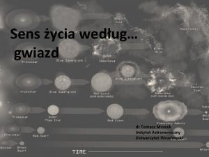 Sens ycia wedug gwiazd dr Tomasz Mrozek Instytut