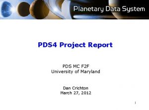 PDS 4 Project Report PDS MC F 2