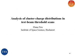 Analysis of clustercharge distributions in testbeam threshold scans