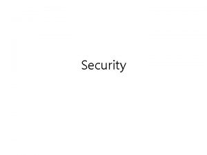 Security 9 1 Introduction to Security Security policy