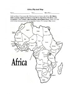 Human Environment Interaction Physical Geography Of SubSaharan Africa