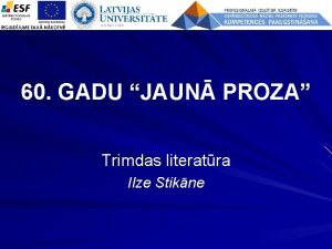 60 GADU JAUN PROZA Trimdas literatra Ilze Stikne