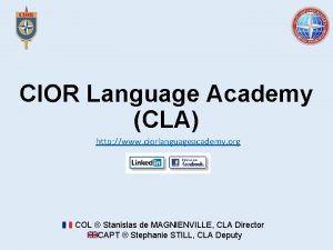 CIOR Language Academy CLA http www ciorlanguageacademy org