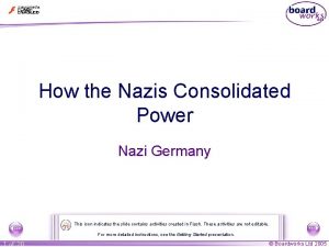 How the Nazis Consolidated Power Nazi Germany This