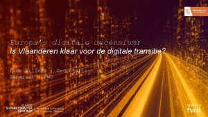 Europas digitale decennium Is Vlaanderen klaar voor de