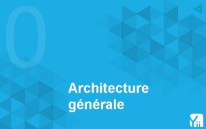 0 1 Architecture gnrale 2 Objectif architecture gnrale
