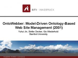 Onto Webber ModelDriven OntologyBased Web Site Management 2001