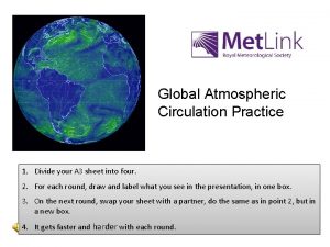 Global Atmospheric Circulation Practice 1 Divide your A