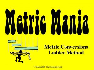 Metric Conversions Ladder Method T Trimpe 2008 http