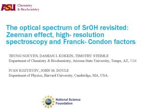 The optical spectrum of Sr OH revisited Zeeman