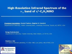 HighResolution Infrared Spectrum of the 1 band of