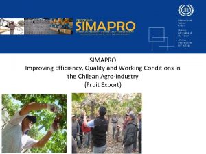 SIMAPRO Improving Efficiency Quality and Working Conditions in