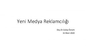 Yeni Medya Reklamcl Do Dr Glay ztrk 31