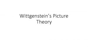Wittgensteins Picture Theory Biography Ludwig Wittgenstein 1889 1951