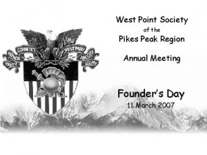 West Point Society of the Pikes Peak Region