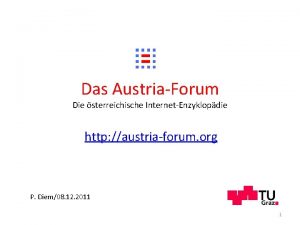 Das AustriaForum Die sterreichische InternetEnzyklopdie http austriaforum org