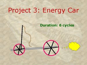 Project 3 Energy Car Duration 6 cycles Project