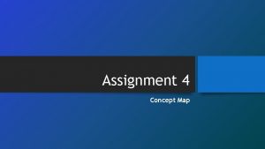 Assignment 4 Concept Map CONCEPT MAP 1 CONCEPT