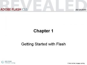 Chapter 1 Getting Started with Flash 2011 Delmar