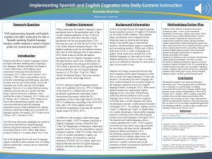 Implementing Spanish and English Cognates into Daily Content