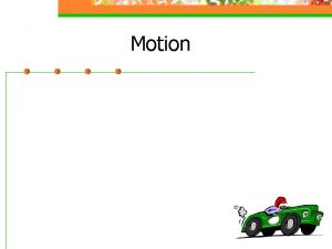 Motion What is motion anyway Motion is a