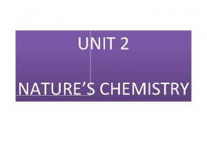 UNIT 2 NATURES CHEMISTRY hydroxyl The shortened structural