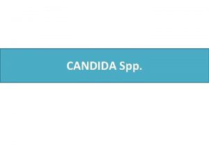 CANDIDA Spp Classification Mycoses are classified according to
