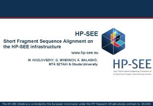 HPSEE Short Fragment Sequence Alignment on the HPSEE