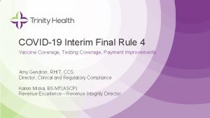 COVID 19 Interim Final Rule 4 Vaccine Coverage